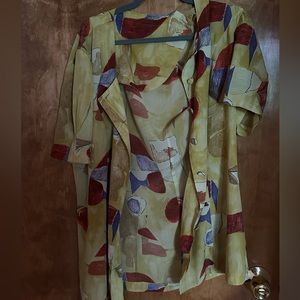 Wine glass button up